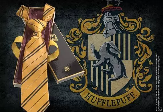 Hufflepuff Necktie - The Noble Collection : Harry Potter NN7625