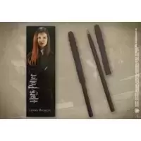 Stylo baguette & Marque-page Ginny Weasley