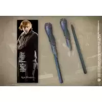 Stylo baguette & Marque-page Ron Weasley