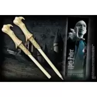 Stylo baguette & Marque-page Voldemort