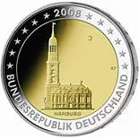 Allemagne 2€ - Présidence d\'Hambourg