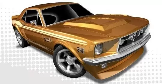 Mainline Hot Wheels - FORD 67 Ford Mustang Coupe