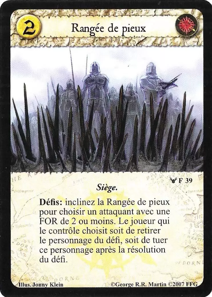 Anciens ennemis - Rangée de pieux