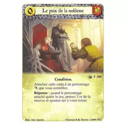 Le prix de la noblesse