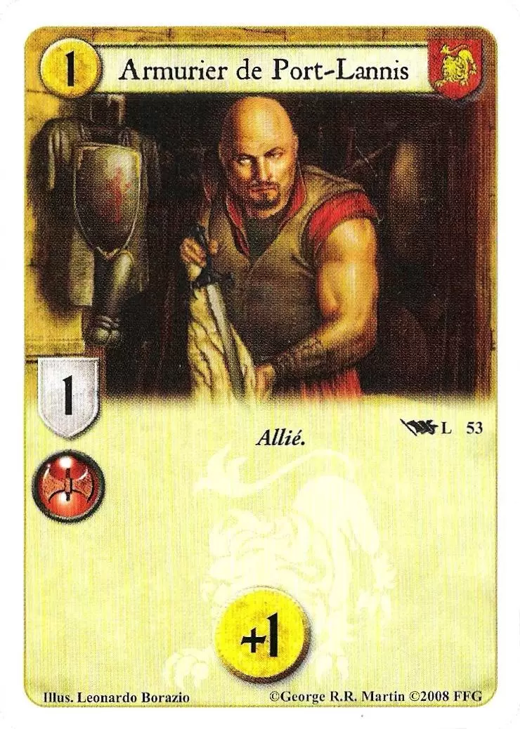Le Trône de Fer Le jeu de carte - Armurier de Port-Lannis