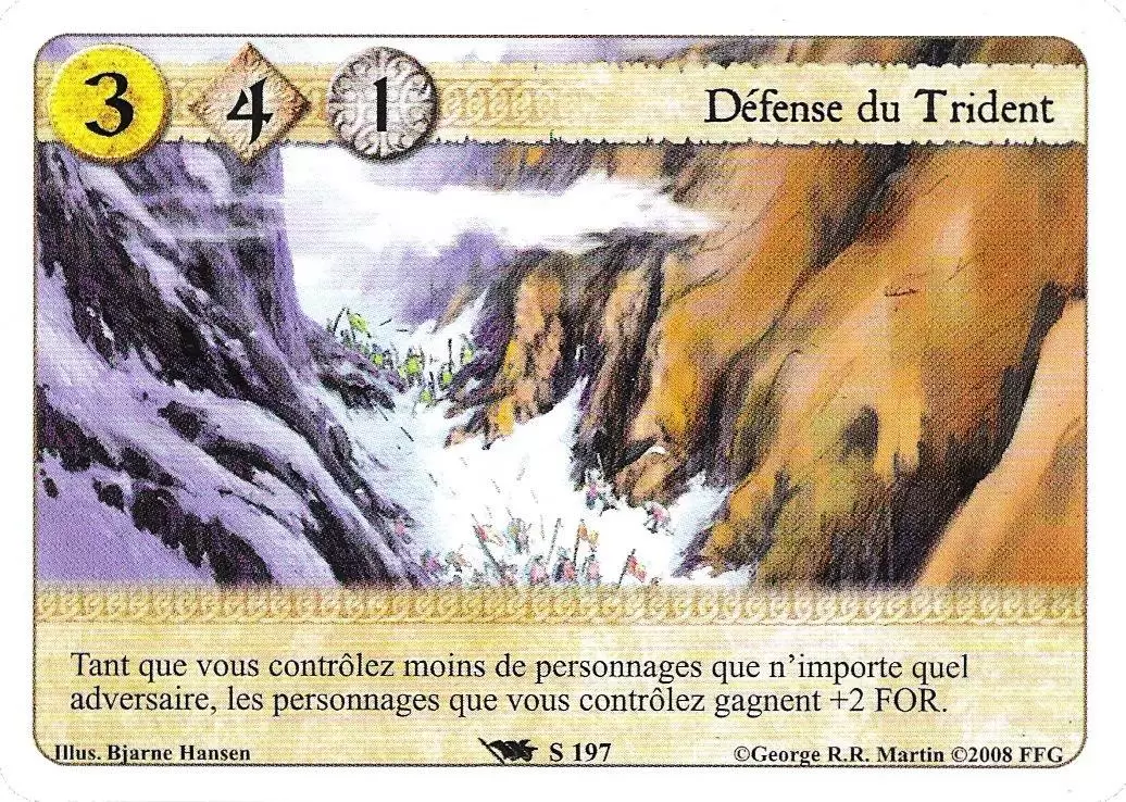 Le Trône de Fer Le jeu de carte - Défense du Trident