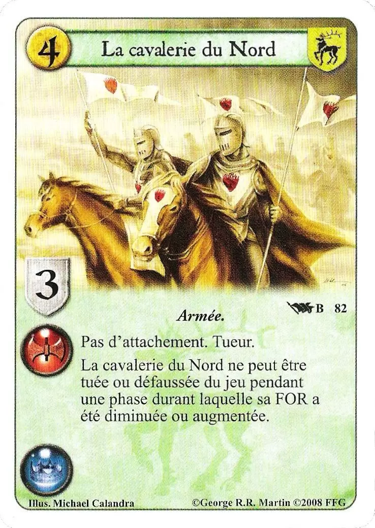 Le Trône de Fer Le jeu de carte - La Cavalerie du Nord