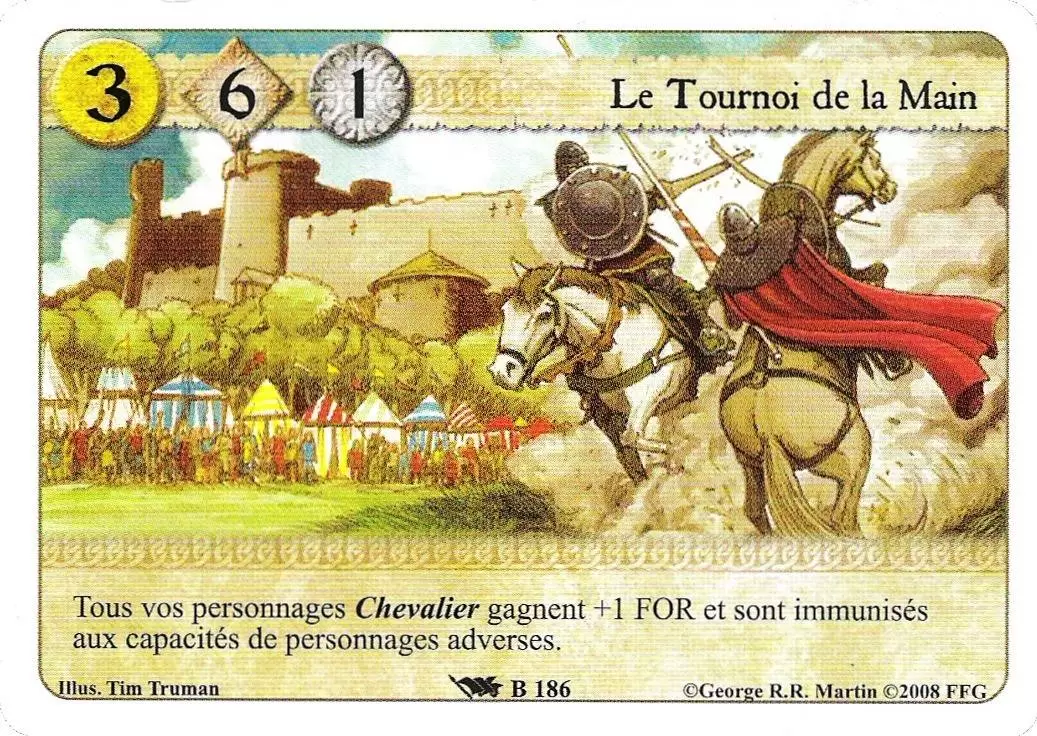 Le Trône de Fer Le jeu de carte - Le Tournoi de la Main
