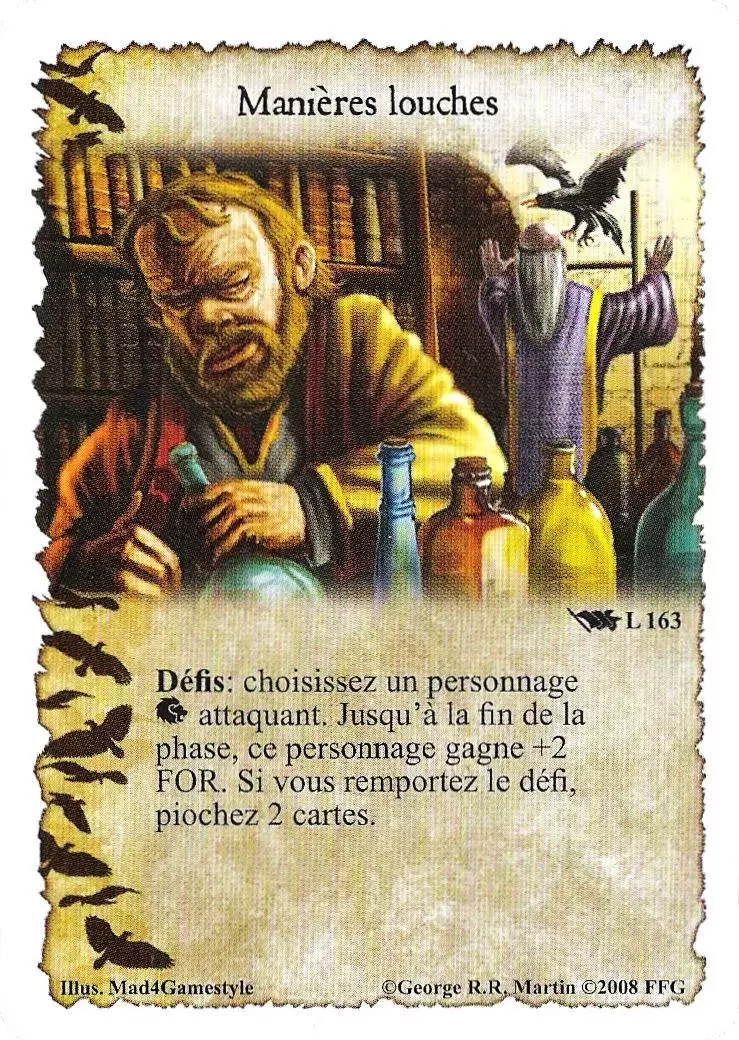 Le Trône de Fer Le jeu de carte - Manières Louches