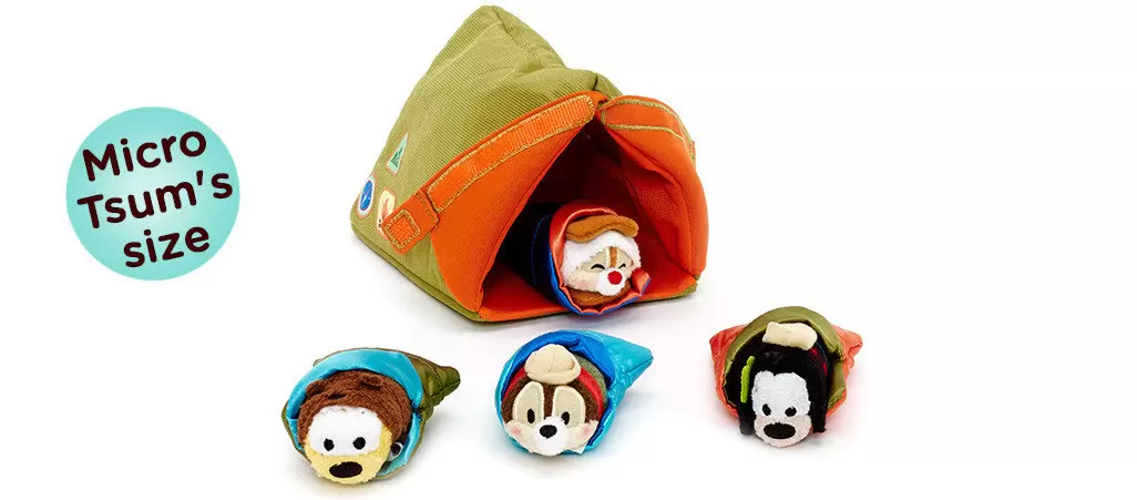Tsum Tsum Plush Bag And Box Sets - Camping Micro Set