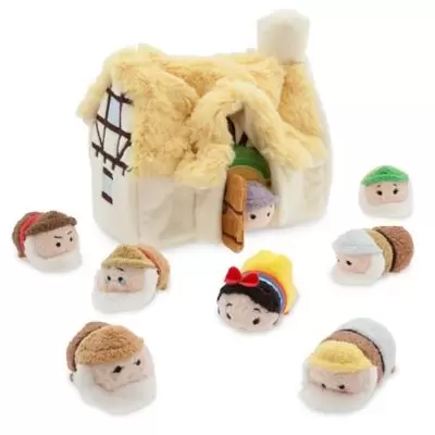 Tsum Tsum Plush Bag And Box Sets - Snow White and The Seven Dwarf Cottage Set