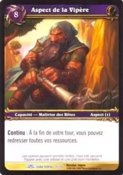À travers la Porte des Ténèbres - Aspect de la Vipère