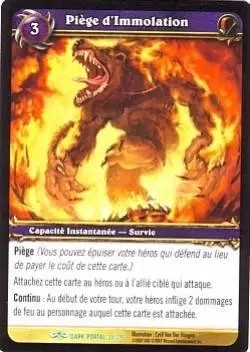 À travers la Porte des Ténèbres - Piége d\'immolation