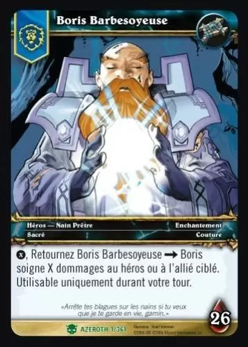Héros d\'Azeroth - Boris Barbesoyeuse