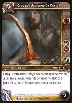 Héros d\'Azeroth - Croc de l\'Araignée de Cristal