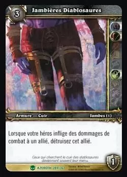 Héros d\'Azeroth - Jambières diablosaures