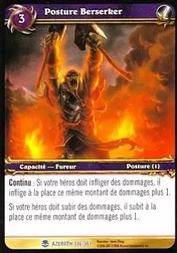 Héros d\'Azeroth - Posture Berserker