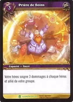 Héros d\'Azeroth - Prière de Soins