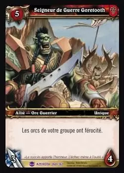 Héros d\'Azeroth - Seigneur de Guerre Goretooth
