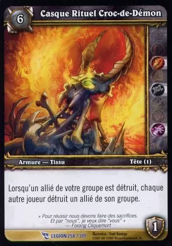 La Marche de la Légion - Casque Rituel Croc-de-Démon