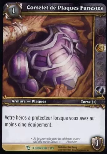 La Marche de la Légion - Corselet de Plaques Funestes