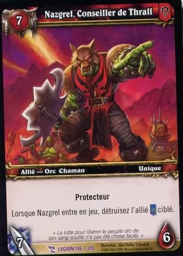 La Marche de la Légion - Nazgrel, Conseiller de Thrall