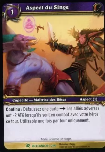 Les Feux de l\'Outreterre - Aspect du Singe