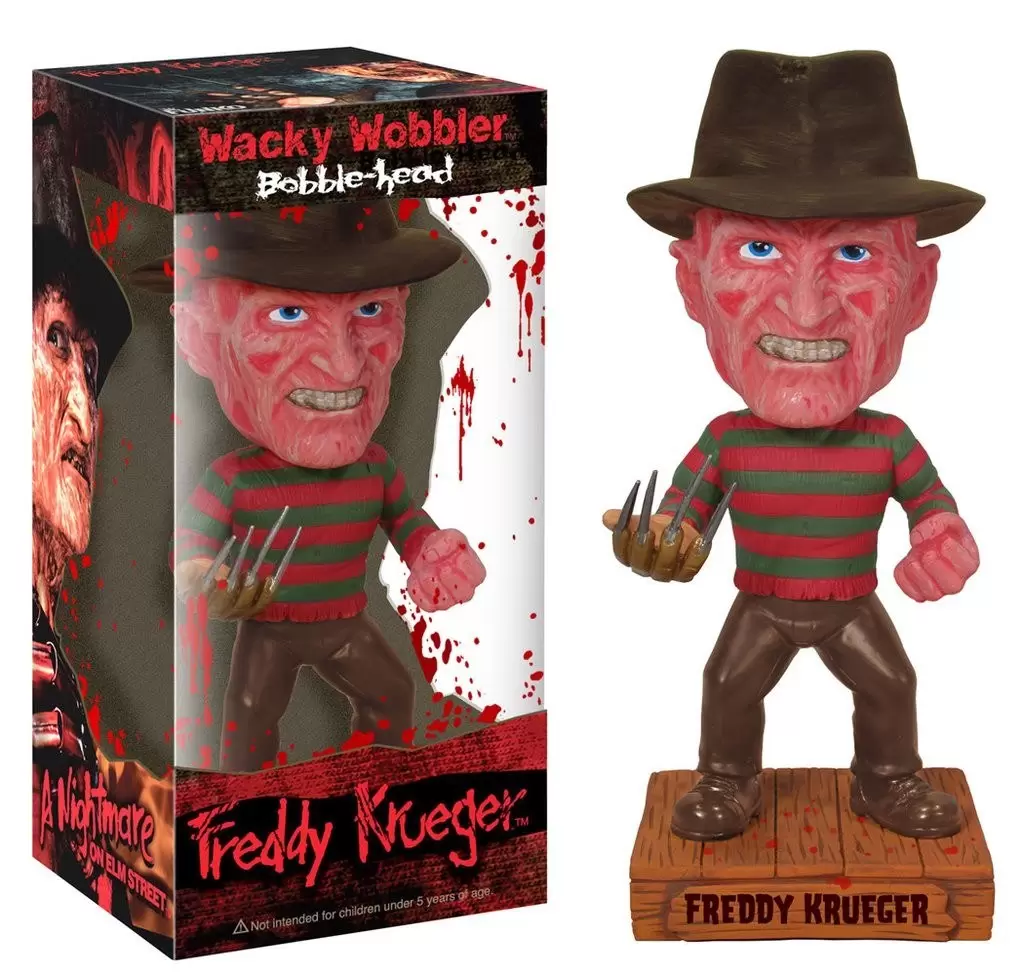 Wacky Wobbler Movies - Horror Movie - Freddy Krueger