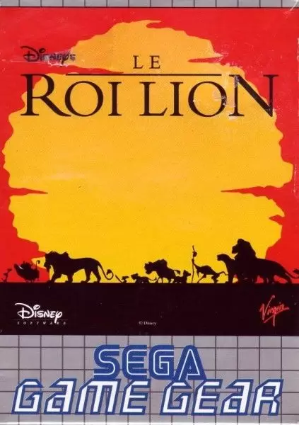 Jeux SEGA Game Gear - Le Roi lion