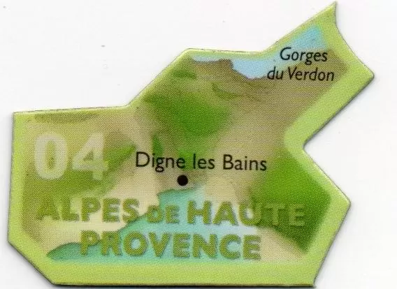 Magnets LE GAULOIS : Départ\'Aimant (Ancienne collection) - 04 - Alpes-de-Haute-Provence