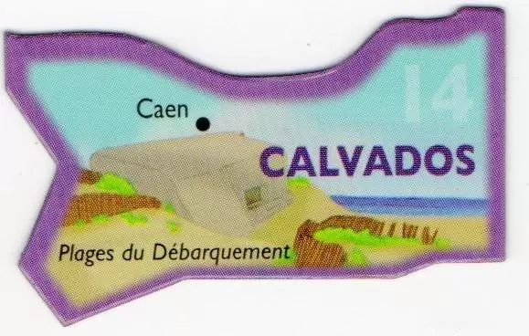 Magnets LE GAULOIS : Départ\'Aimant (Ancienne collection) - 14 - Calvados