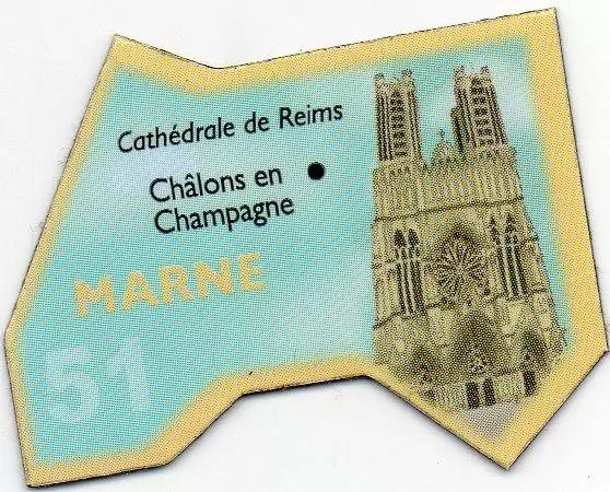 Magnets LE GAULOIS : Départ\'Aimant (Ancienne collection) - 51 - Marne