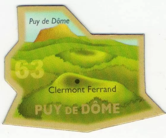 Magnets LE GAULOIS : Départ\'Aimant (Ancienne collection) - 63 - Puy-de-Dôme