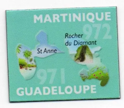 Magnets LE GAULOIS : Départ\'Aimant (Ancienne collection) - 971 / 972 - Guadeloupe & Martinique