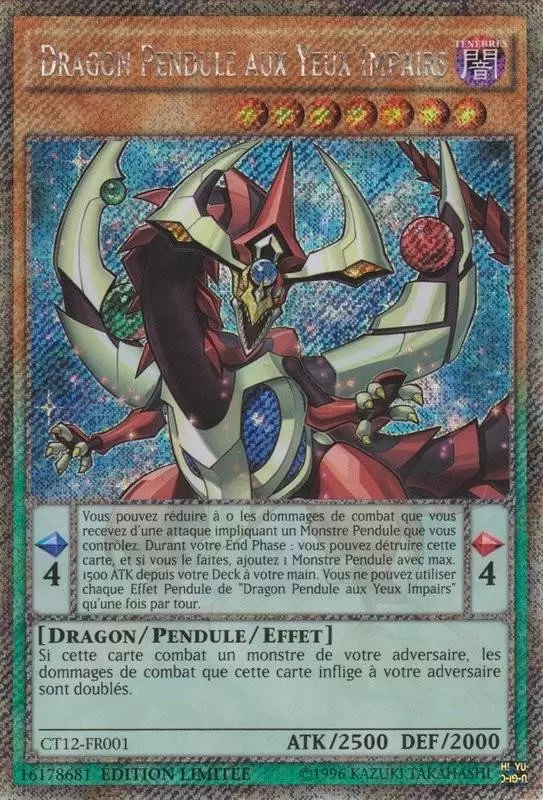 Mega Tin 2015 CT12 - Dragon Pendule aux Yeux Impairs