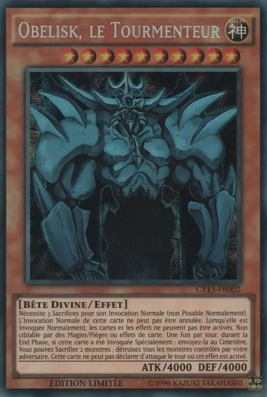 Mega Tin 2016 CT13 - Obelisk, le Tourmenteur