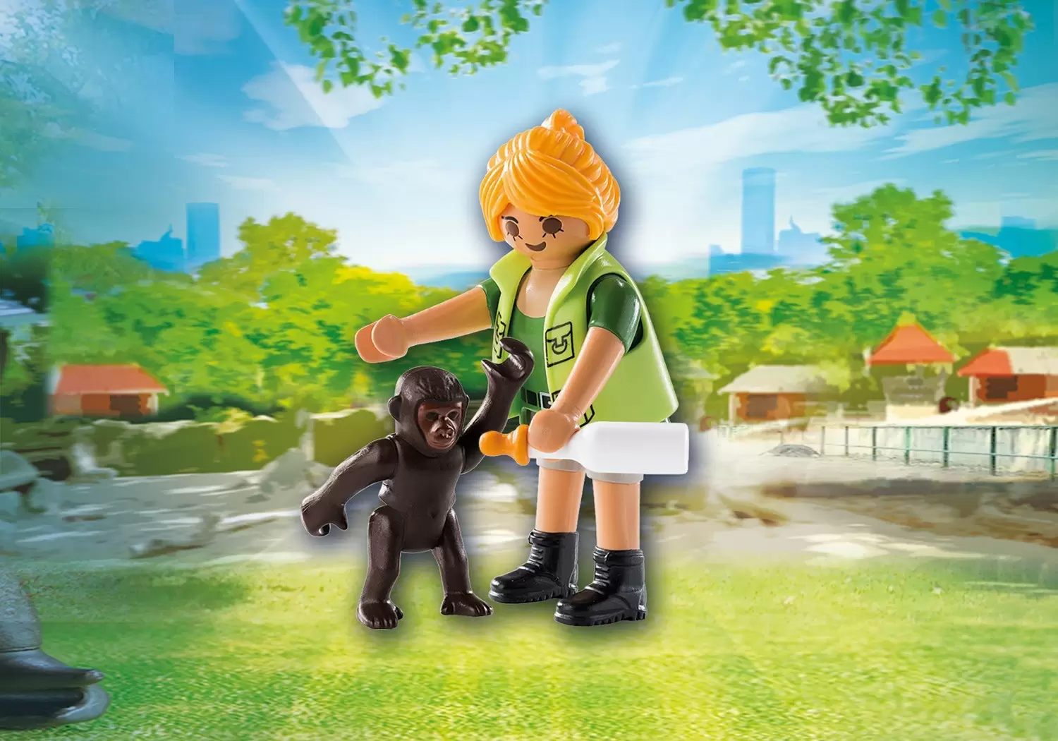 Playmo-Friends - Soigneuse avec bébé gorille
