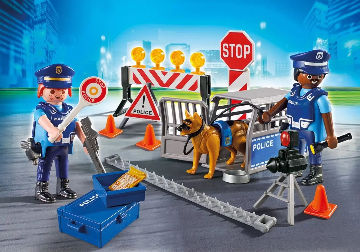 Police Playmobil - Police Roadblock
