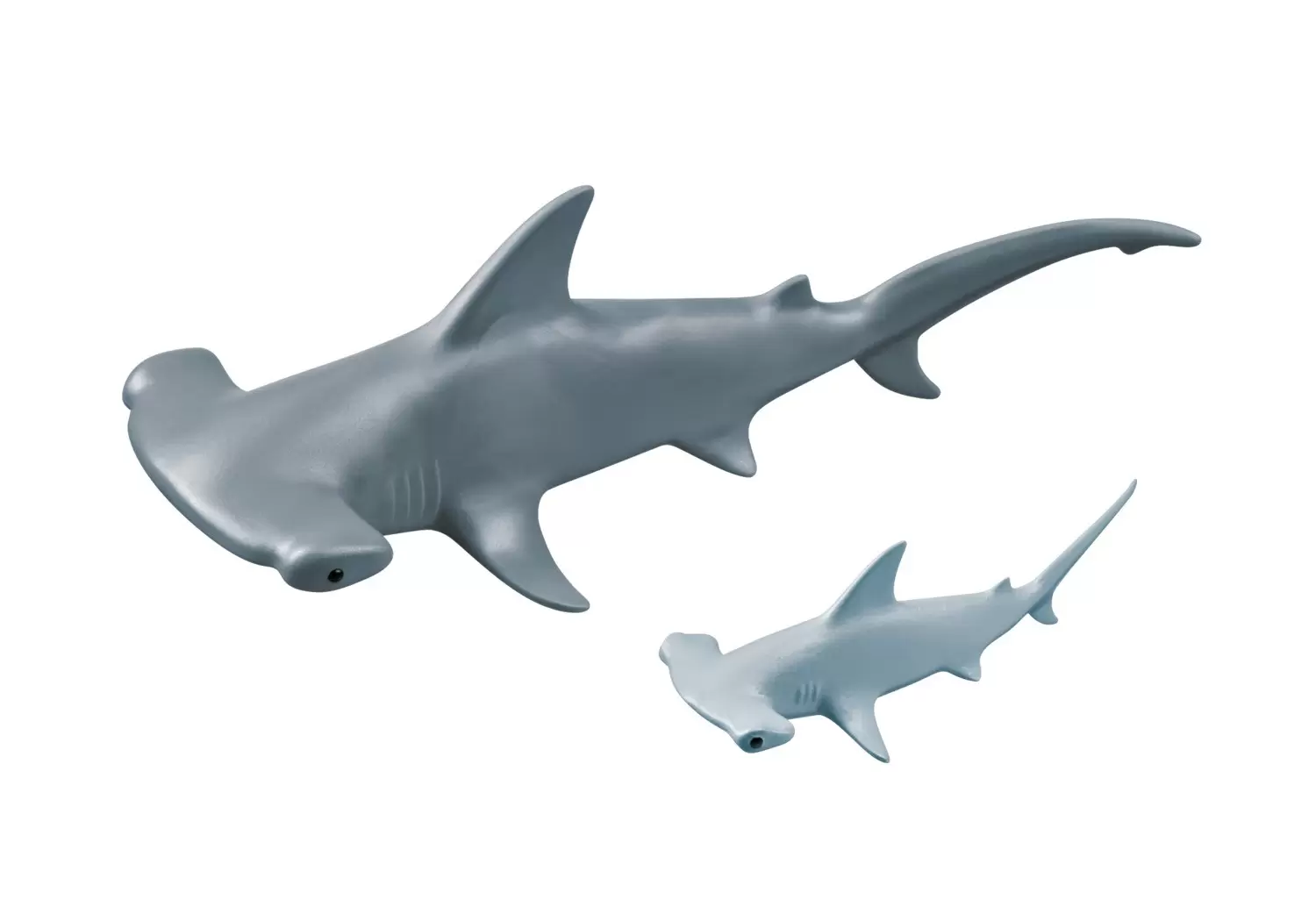 Plamobil Animal Sets - Hammerhead shark with baby