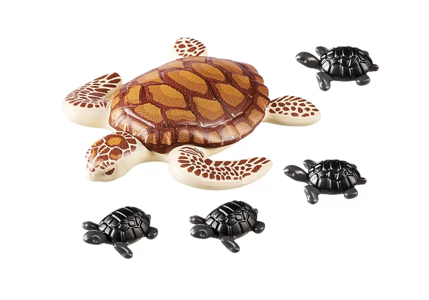 Plamobil Animal Sets - Water turtle with baby