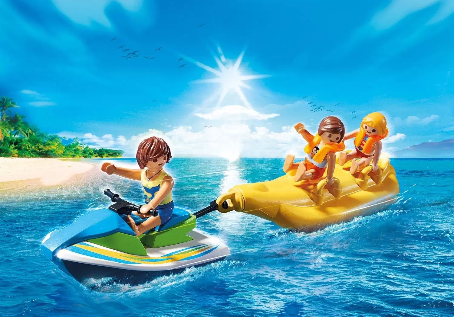 Playmobil en vacances - Vacanciers avec jet-ski et banane