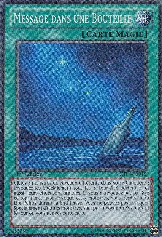 Tin Collection Zexal 2013 ZTIN - Message dans une Bouteille