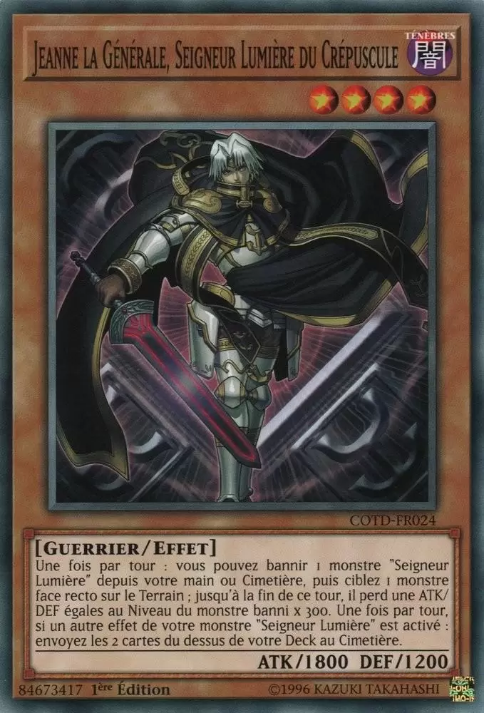 Le Code du Duelliste COTD - Jeanne la Générale, Seigneur Lumière du Crépuscule