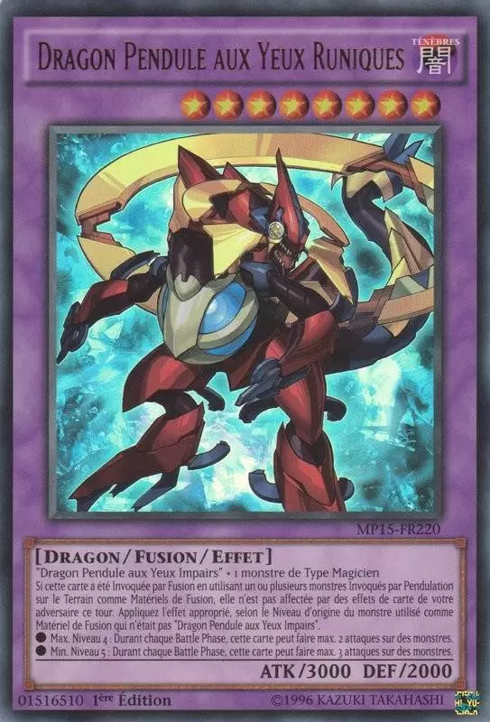 Mega Pack 2015 MP15 - Dragon Pendule aux Yeux Runiques