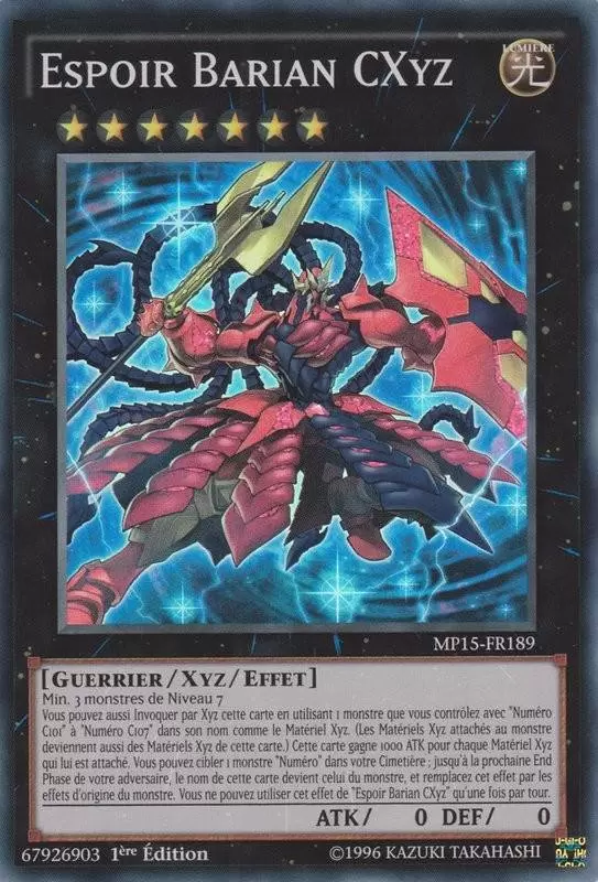Mega Pack 2015 MP15 - Espoir Barian Cxyz