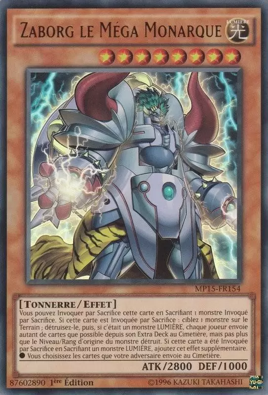 Mega Pack 2015 MP15 - Zaborg le Méga Monarque