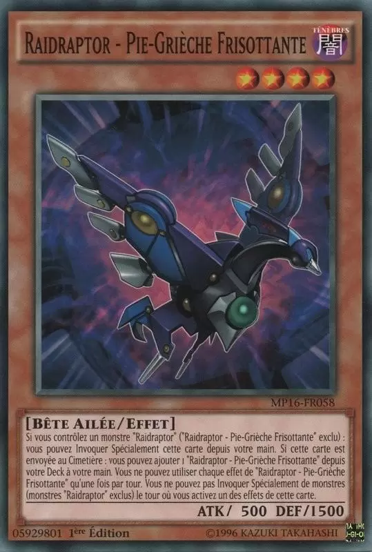 Mega Pack 2016 MP16 - Raidraptor - Pie-Grièche Frisottante