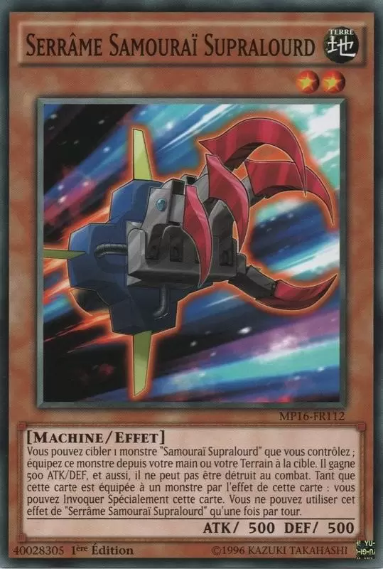 Mega Pack 2016 MP16 - Serrâme Samouraï Supralourd