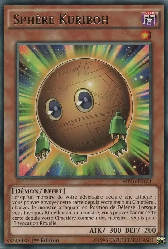 Mega Pack 2016 MP16 - Sphère Kuriboh