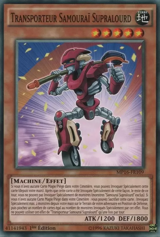 Mega Pack 2016 MP16 - Transporteur Samouraï Supralourd